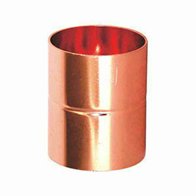 Show details for Copper Straight Coupler Picture of Copper Straight Coupler