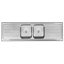 Show details for Double Centre Bowl Sit On Sink 1800 x 535 Picture of Double Centre Bowl Sit On Sink 1800 x 535