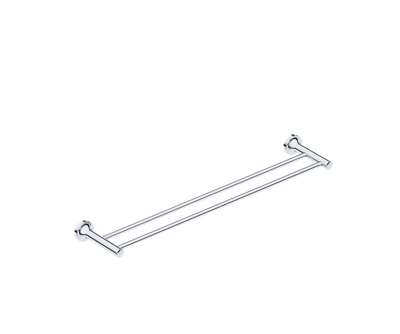 Show details for Liquid Red Felicity Double Towel Rail 650 mm (Chrome) Picture of Liquid Red Felicity Double Towel Rail 650 mm (Chrome)