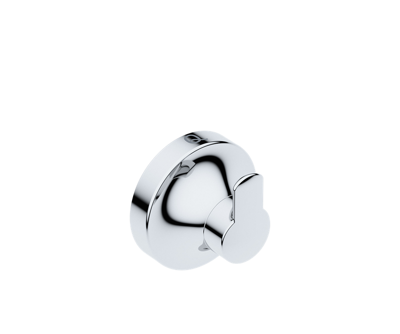 Show details for Liquid Red Felicity Single Robe Hook (Chrome) Picture of Liquid Red Felicity Single Robe Hook (Chrome)