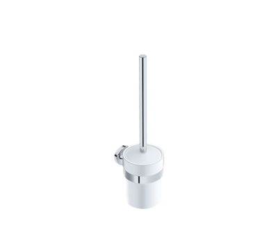 Show details for Liquid Red Felicity Toilet Brush + Holder (Chrome) Picture of Liquid Red Felicity Toilet Brush + Holder (Chrome)