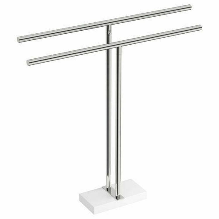 Picture of Bathroom Butler 9185 Double Towel Stand Polished