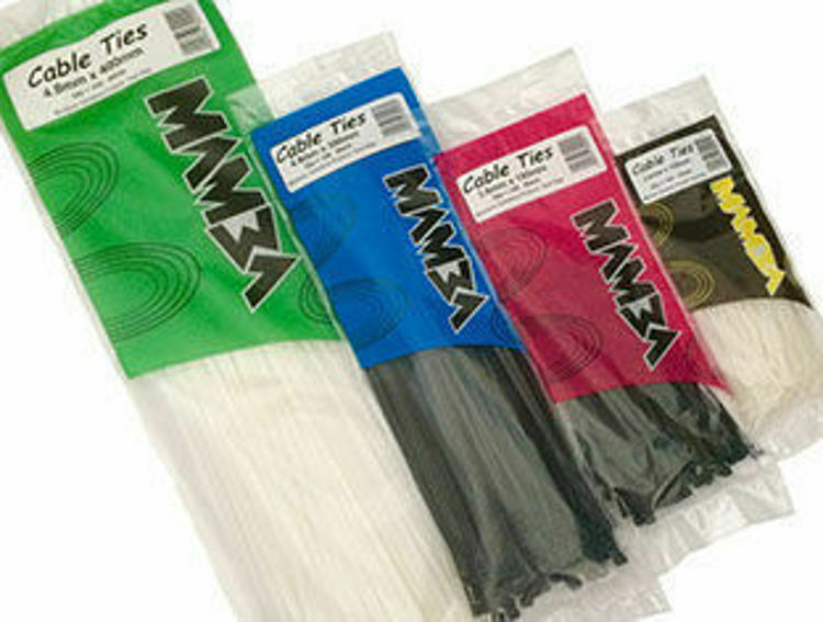 Picture of Black Cable Ties 198 x 4.7 mm (Packet Of 100)
