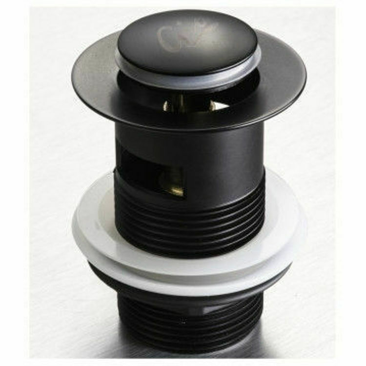 Picture of Gio Matt Black Pop Up Basin Waste (Slotted)