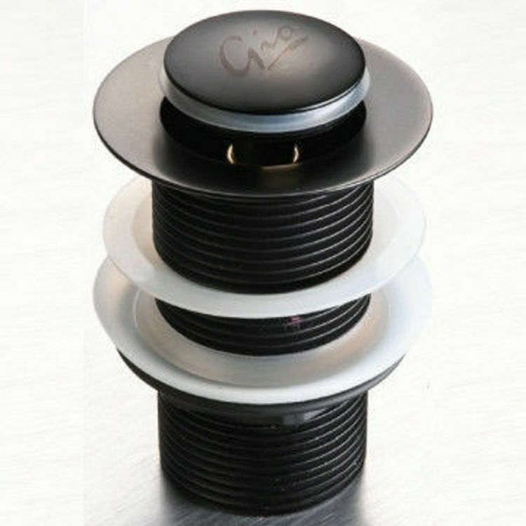 Picture of Gio Matt Black Pop Up Basin Waste (Un-Slotted)