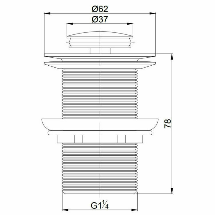 Picture of Gio Pop Up Basin Waste (Un-Slotted)