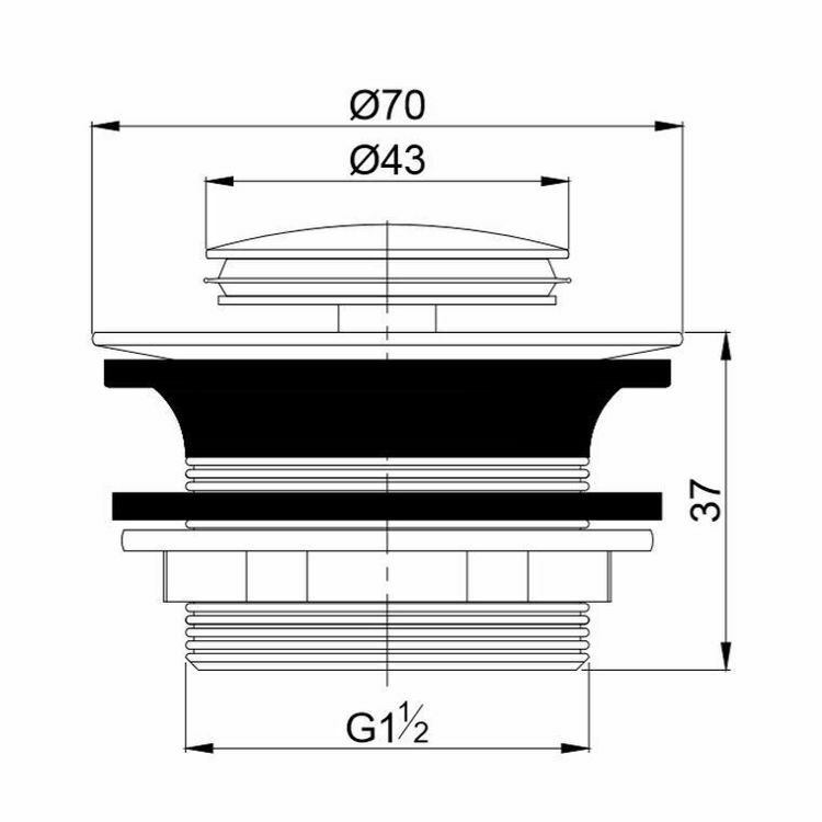 Picture of Gio Pop Up Bath Waste