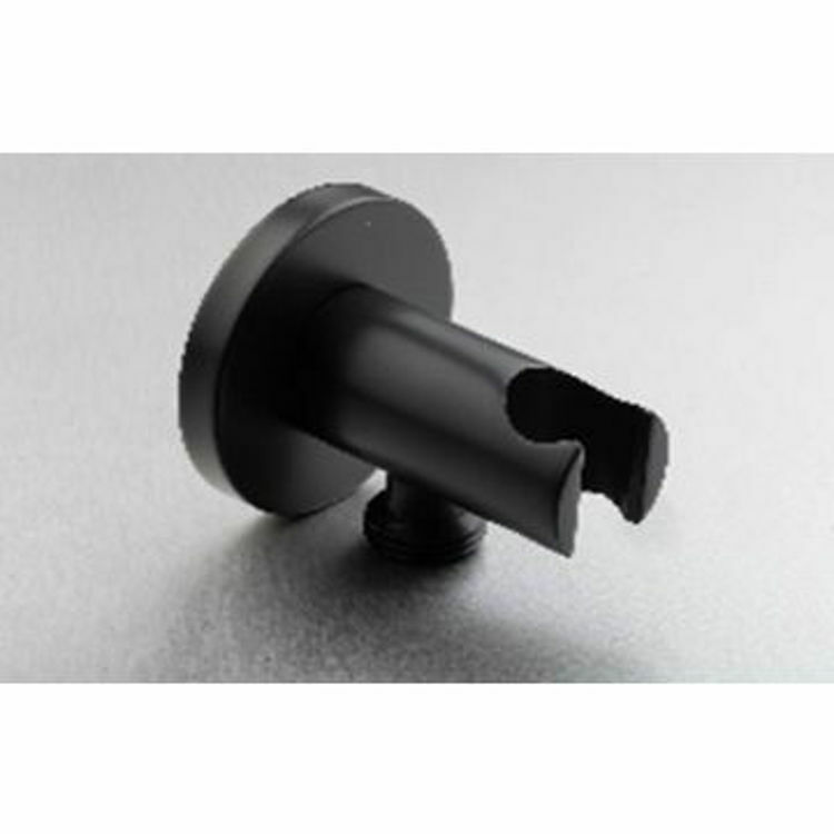 Picture of Gio Round Wall Outlet with Bracket (Matt Black)