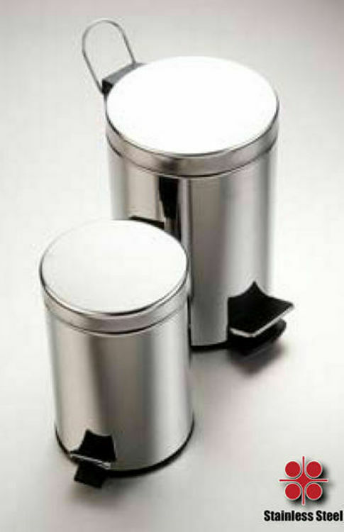 Picture of GV Di Bella Stainless Steel Waste Bin with Foot Pedal (5 Litre)