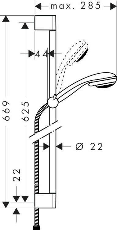 Picture of Hansgrohe Crometta 85 Vario Shower Set 65 cm