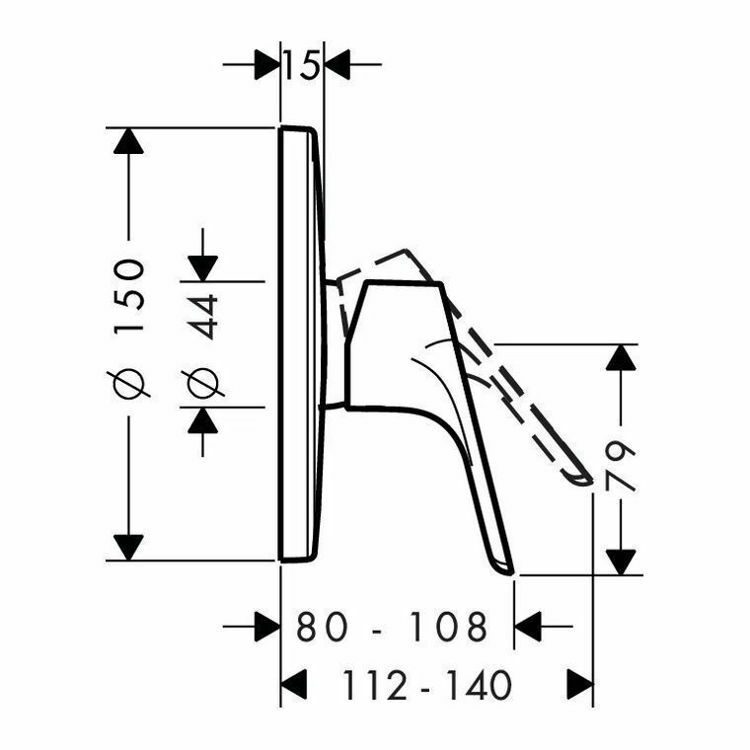 Picture of Hansgrohe Decor Single Lever Shower Mixer
