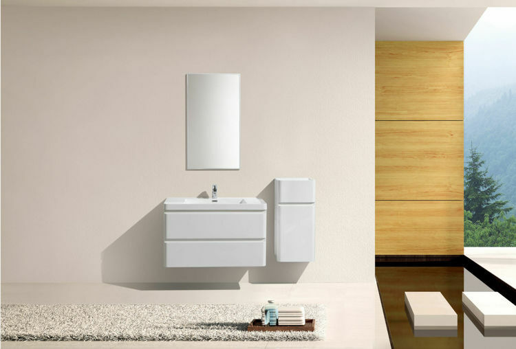 Picture of MILAN 900 DOUBLE DRAWER CABINET VANITY COMBO