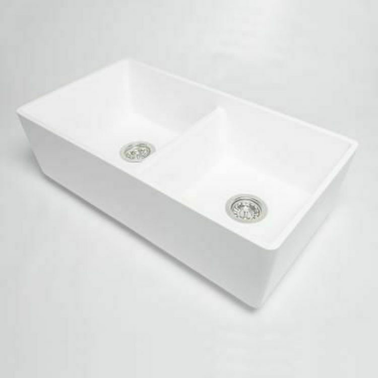 Picture of Rossco Double Butler Composite Kitchen Sink 795 x 425 x 220