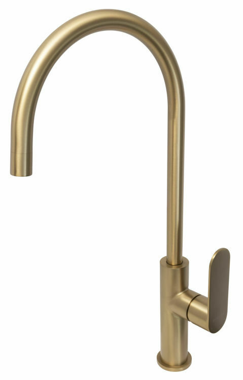 Picture of SATIN SINK 1 TH MIXER BRASS