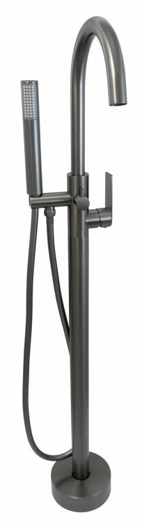 Picture of SILK FREE STAND BATH MIXER GUNMETAL