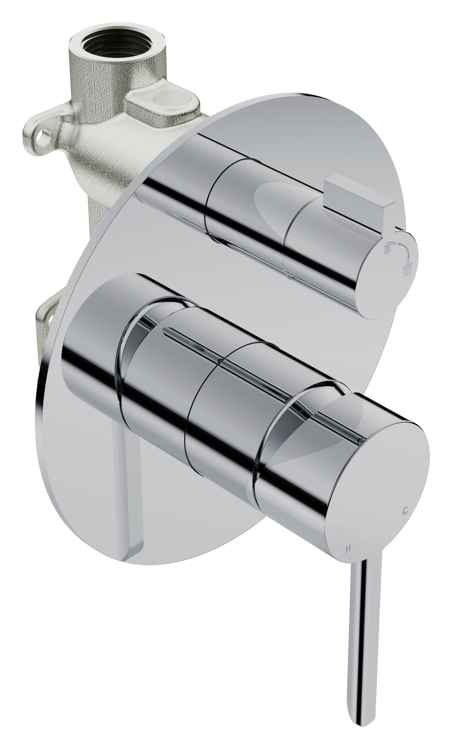 Picture of STILO (1412) Shower Mixer wDivert + Concealed Body -CHRM