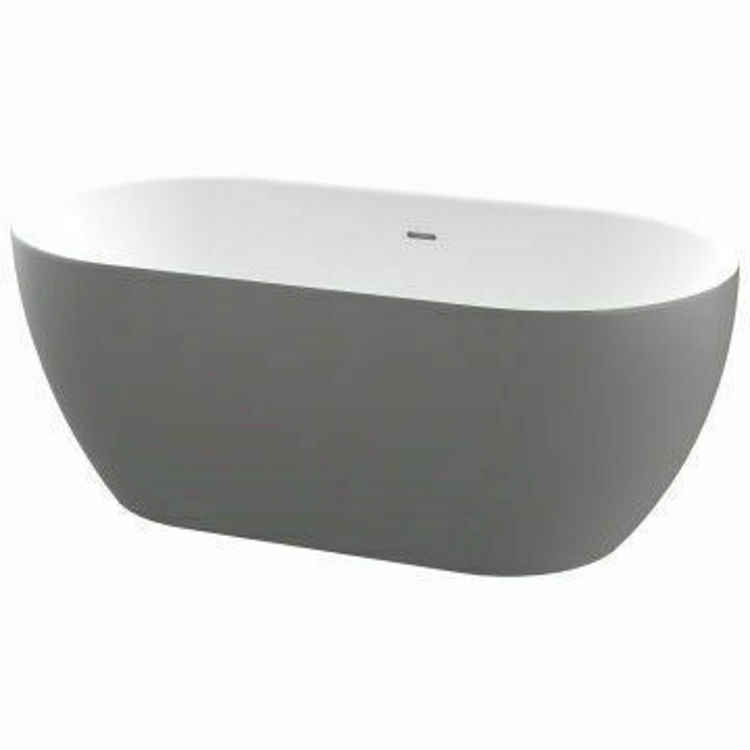 Picture of Zala Free Standing One Piece Acrylic Bath 1440 x 750 mm (Grey)