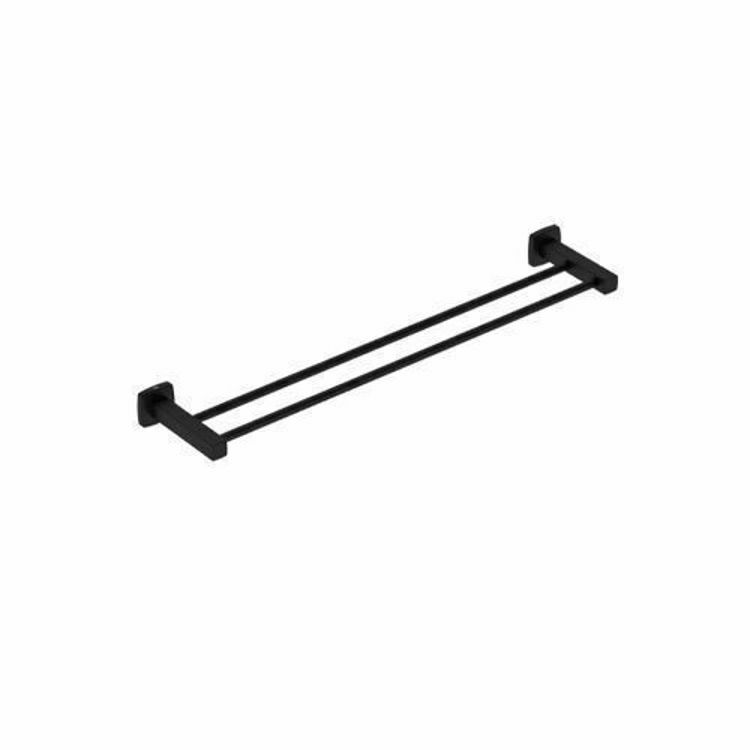 Picture of Liquid Red Integrity Double Towel Rail 650 mm Blk