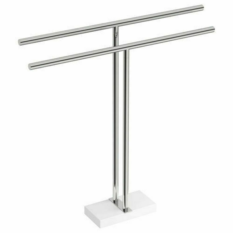 Picture of Bathroom Butler 9185 Double Towel Stand Polished